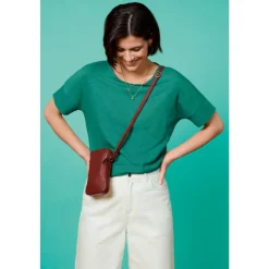Fashion Seasalt Cornwall Bryher View T-Shirt in GOTS-Certified Organic Cotton Pine Shoots