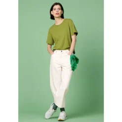 Sale Seasalt Cornwall Copseland T-Shirt in GOTS-Certified Organic Cotton Jersey Dark Citron