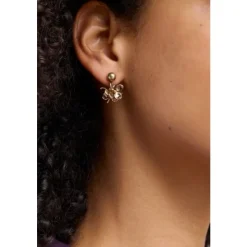Clearance Seasalt Cornwall Corsage Gold-Tone Earrings Antique Brass