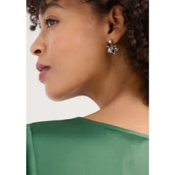 Best Seasalt Cornwall Corsage Silver-Tone Earrings Antique Silver