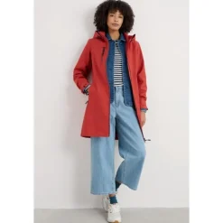 Sale Seasalt Cornwall Coverack Waterproof Coat Dark Cinnamon
