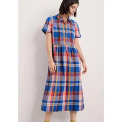 Best Seasalt Cornwall Fleet Checked Midi Dress Handicraft Multi