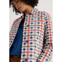 Best Seasalt Cornwall Gildhouse Quilted Jacket Drawn Plaid Chalk