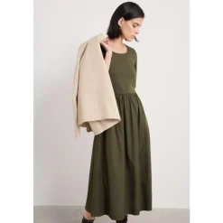 Discount Seasalt Cornwall Madder Jersey Woven Mix Above-Ankle Dress Alpine