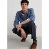 Outlet Seasalt Cornwall Men's Artist's Linen Shirt Vintage Indigo