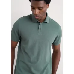 Best Seasalt Cornwall Men's Balefire Polo in GOTS-Certified Organic Cotton Jersey Cliff