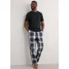 Discount Seasalt Cornwall Men's Connerton Pyjama Trousers in GOTS-Certified Organic Cotton Flannel Alpine Maritime