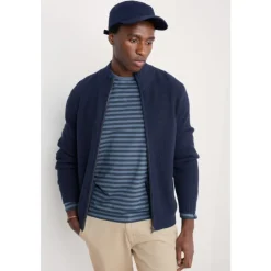 Fashion Seasalt Cornwall Men's Mainmast Cardigan Made With Lambswool Maritime