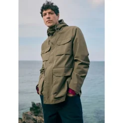 Outlet Seasalt Cornwall Men's Porthcurno Waterproof Jacket Bramble