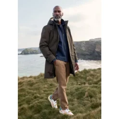 Discount Seasalt Cornwall Men's Tidesman Waterproof Coat Moorland