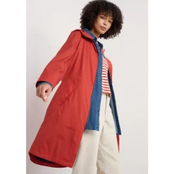 Online Seasalt Cornwall Mistborne Waterproof Coat Dark Cinnamon