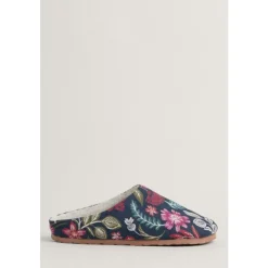 New Seasalt Cornwall Nightjar Slipper Woodblock Bloom Dahlia