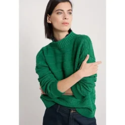 Discount Seasalt Cornwall Penkestle Knitted Jumper Contains Recycled Cotton Glade