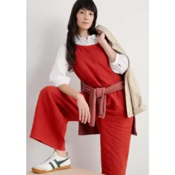 Outlet Seasalt Cornwall Salt Air Wide Leg Jumpsuit Dark Cinnamon