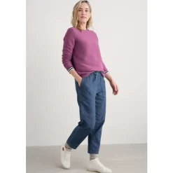 Clearance Seasalt Cornwall Sholl Denim-Linen Joggers Mid Wash