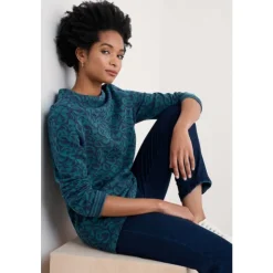 Discount Seasalt Cornwall Shore Sighting Reversible Top Land forms Dusky Jade
