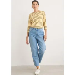 Online Seasalt Cornwall Towan Barrel Leg Jeans Light Wash High Twist
