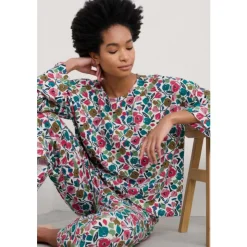 New Seasalt Cornwall Tree Shadow Jersey Pyjamas Zennor Blooms Mix